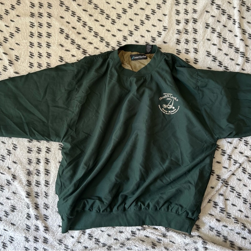 Used XL Forrest Green Nylon Pullover